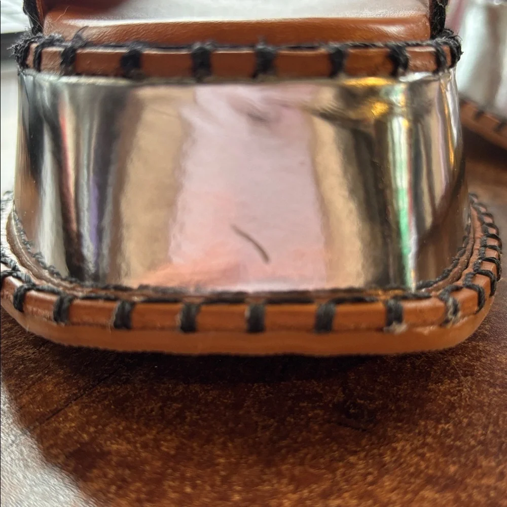 Farm Rio Sample Silver Wedge Mule Sandal - Picture 13 of 14